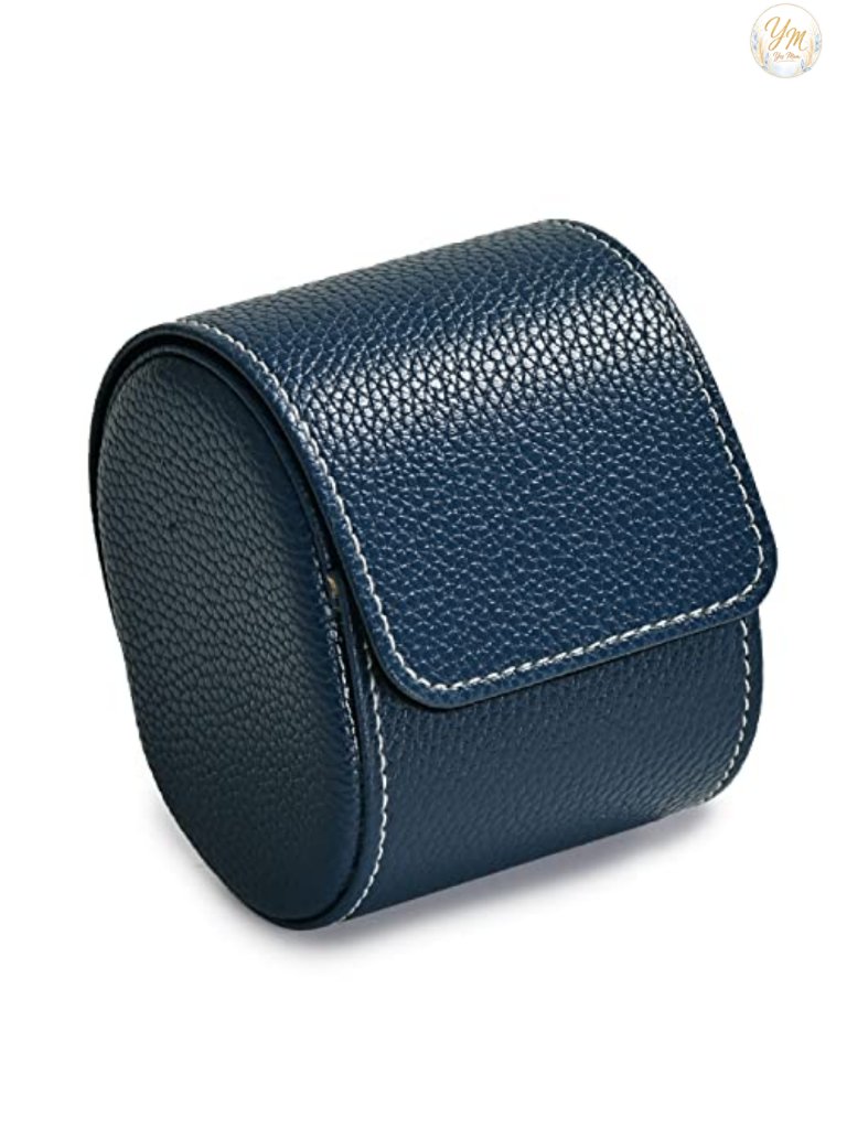 Luxury Leather Travel Watch Case Single Watch Box Portable Watch Storage Roll